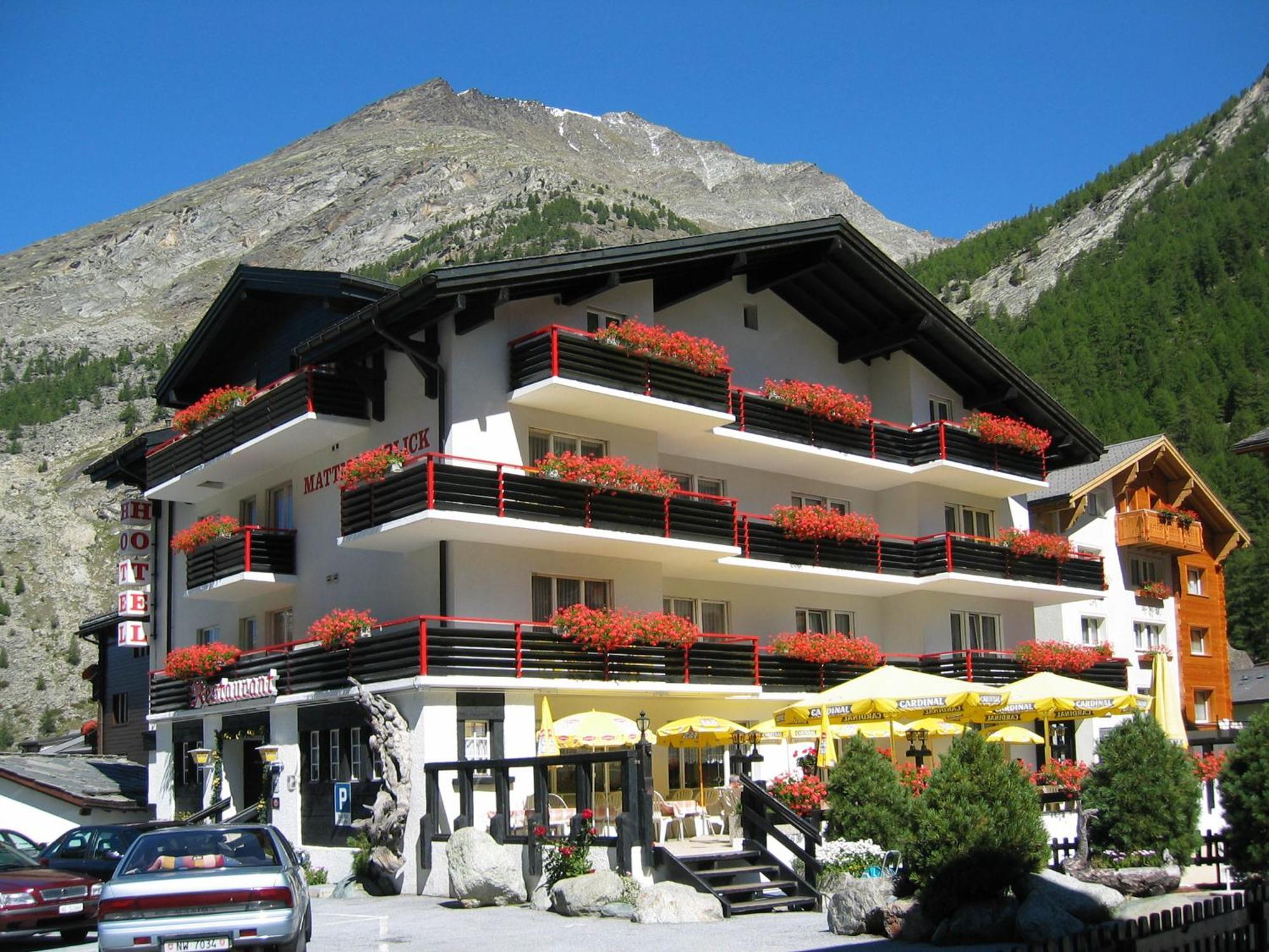 Hotel Restaurant Mattmarkblick Saas-Almagell Luaran gambar